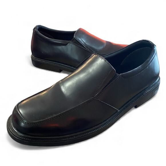 Nunn Bush Mens Slip On Loafers 14M Black Genuine Leather Slip Resistant Work main image 7